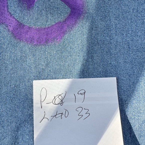 Victoria Hand Painted Denim Dress - Picture 8 of 10